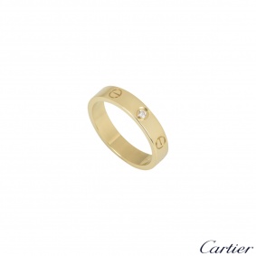 Cartier Yellow Gold Diamond Wedding Love Ring B4056154